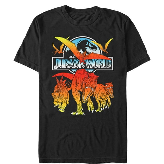 Men's Jurassic World: Fallen Kingdom Fire Dinosaurs  Graphic Tee Black 3X Large