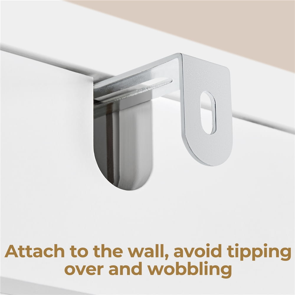 Yaheetech Free-Standing over-the-Toilet Storage Cabinet Shelf for Bathroom, White