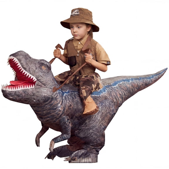 Inflatable Ride-On Dinosaur Costume Dino Suit for Halloween Cosplay Party