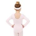 thumbnail image 2 of Petite Etoile Dancewear Toddler Girls Long Sleeve Pink Leotard-Bonus Headband for Ballet & Dance-Size 3T, 2 of 5