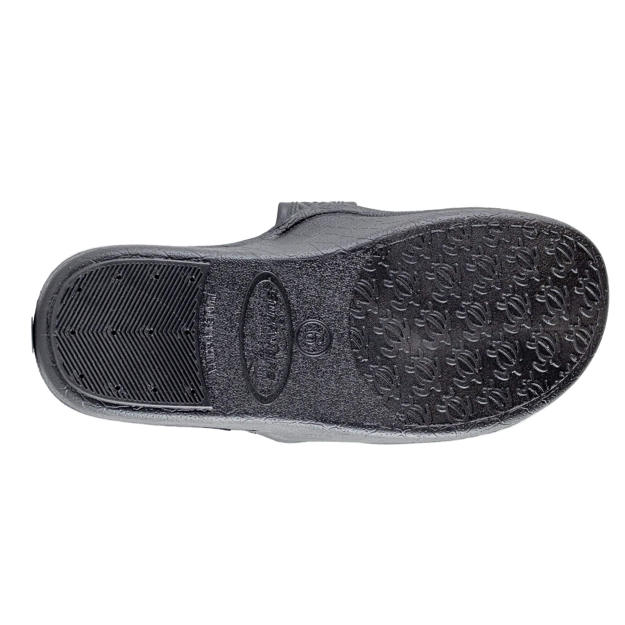 AJ  W Comfy PVC Black Sandals