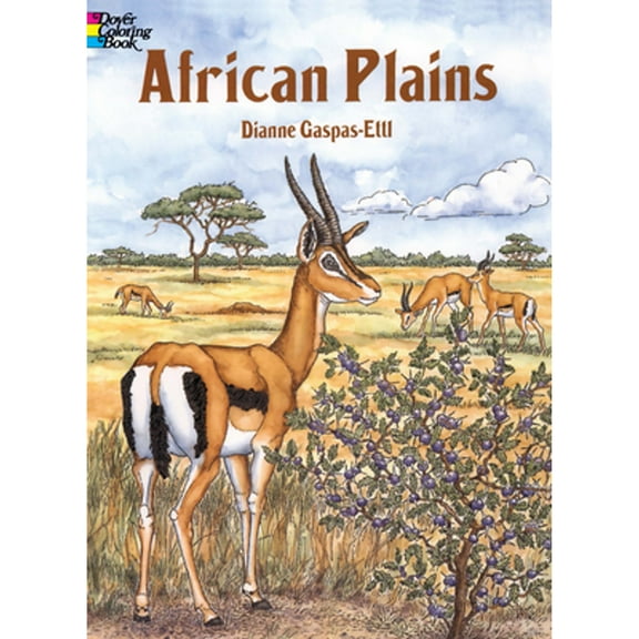 Pre-Owned African Plains Coloring Book (Paperback) by Dianne Gaspas-Ettl