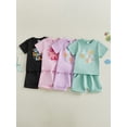 thumbnail image 3 of BemeyourBBs Toddler Baby Girl Boy Summer Clothes 2 Pieces Outfits Short Sleeve In My Toddler Era Letter Print T Shirt Tops Pockets Shorts Sets, 3 of 9