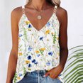 thumbnail image 1 of ICHUANYI Clearance Women's Summer Casual Sleeveless Blouse V Neck Tops T-Shirt Vest For Women(Multicolor, M) ICHUANYI WER2023080809911, 1 of 6