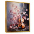 thumbnail image 2 of Designart "Harmonic Hues: Violin And Nature II" Music Floater Framed Canvas Art Print, 2 of 5