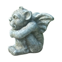 LAMIRO Gargoyle Stone Statues Garden Sculpture Figurine Troll Stone Statues Ghost Statues Resin Whimsical Decor Yard Outdoor Indoor Home Room Ornaments
