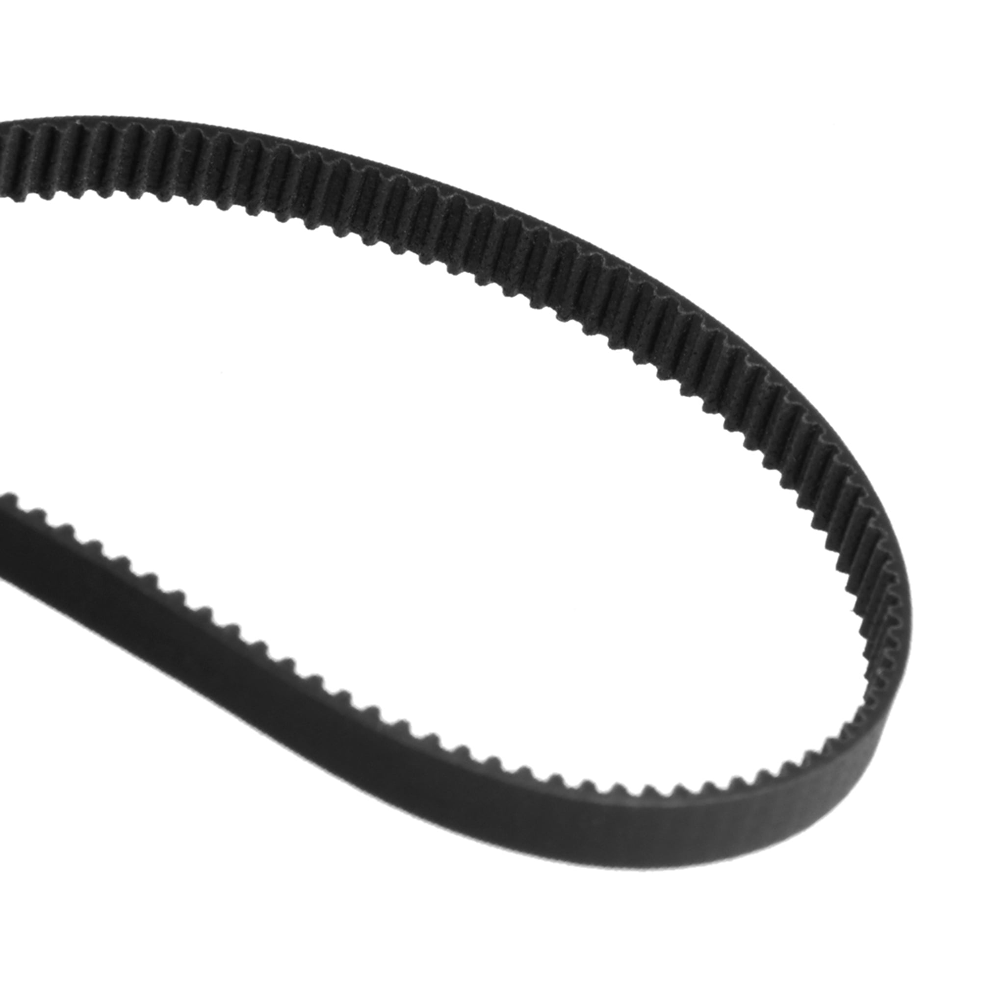 Rubber Timing Belt S2M Synchronous Open Loop 6mm Width 1M Length Black