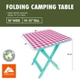 thumbnail image 4 of Ozark Trail 19-inch Plastic Folding Outdoor Camp Side Table, Vibrant Summer Print, 4 of 8
