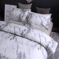 thumbnail image 2 of HAHDAXIA Super Soft Polyester Duvet Cover Set Rock Pattern Printed Pillowcase Bedding Set (Grey, Queen), 2 of 7