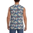 thumbnail image 4 of Fotbe Men's Tropical Sloth Print Men's Sleeveless Muscle Tank Tops Casual T-Shirts for Gym Workout Beach-Medium, 4 of 8