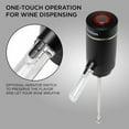 thumbnail image 3 of Emlimny Electric Wine Aerator and Dispenser Automatic Wine Pourer with Touch Button Control, Wine Opener for Beginner Enthusiast - Spout Pourer - wine preserver,Black, 3 of 7