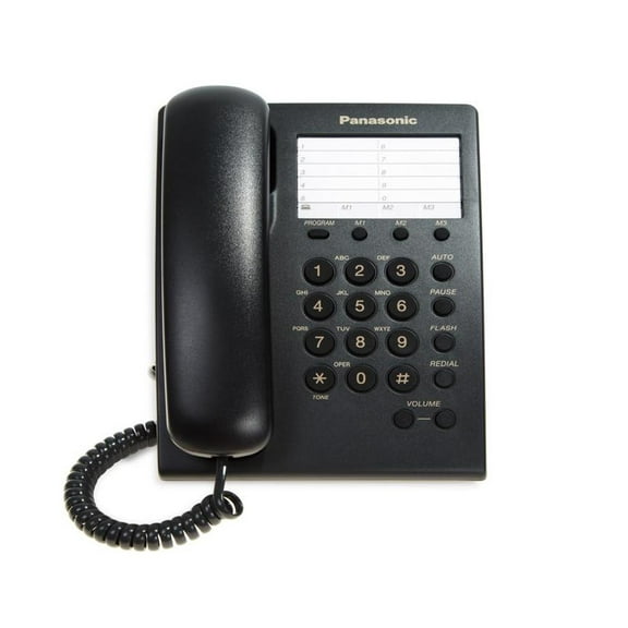 Teléfono Panasonic Alambrico KX-TS500 Negro