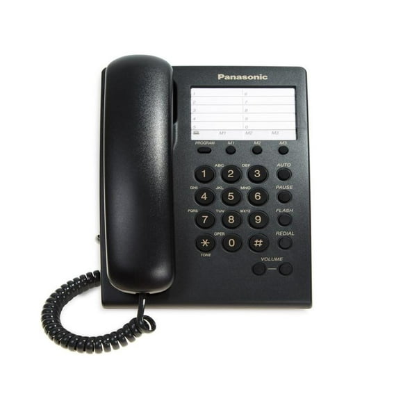 Teléfono Panasonic Alambrico KX-TS500 Negro