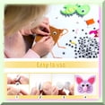 thumbnail image 4 of 300pcs Self Adhesive Black Round Stickers - 12mm Plastic Wiggle Googly Eyes for DIY Arts and Scrapbooking, 4 of 5