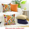 thumbnail image 4 of FCXZI Home Decor Throw Pillow Cover Pizza Party Supplies Linen 24x24in, 4 of 5