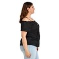 thumbnail image 2 of Blusa campesina con tirantes Zenobia Tallas Extras 11016 negro 38, 2 of 6