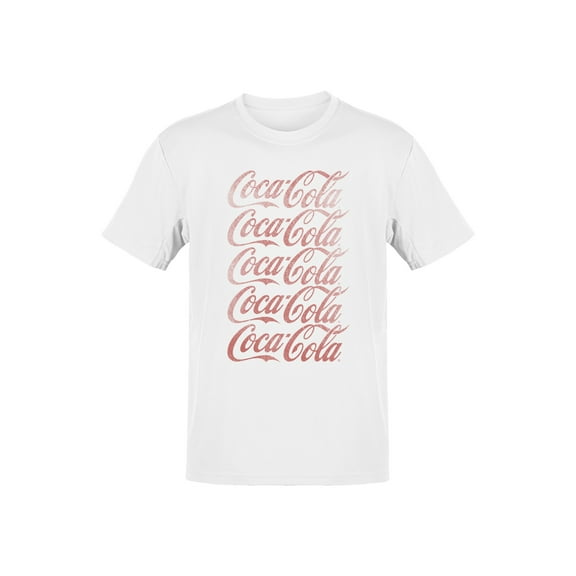 Officially Licensed Coca Cola Vintage Logo Design Men's T-shirt
