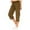 Brown, variant on Womens Fashion Cago Pants Loose Workout Joggers Sweatpants Comfy Cropped Pants High Wasited Athletic Capri Trousers with Pockets