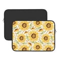 thumbnail image 2 of Pofeuu Watercolor With Sunflowers Print Laptop Carrying Case,13-15-Inch Laptop and Tablet, Sleek Design, Durable and Water-Repellent Fabric, Business Casual or School-15 inch, 2 of 8
