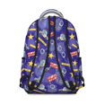thumbnail image 3 of Police and Star Purple Pattern Backpack for School, Cute School Bag with Adjustable Shoulder Straps and Padded Back, 15.3"x11"x7.1", 3 of 5