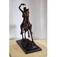 thumbnail image 6 of Nifao Remington Replica of The Scalp Bronze Statue – Home Decor Sculpture, 22"L x 6"W x 26"H, 6 of 12