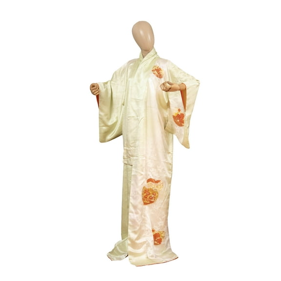 DEAR VANILLA Authentic Traditional Japanese Kimono for Women Dress Robe Made in Japan Genuine Original KM-0569