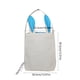 thumbnail image 3 of Bolsa de lona con diseño de conejos de Pascua | Organizador para guardar huevos | Tela a cuadros suave y duradera | Ligera y reutilizable | Blanco, rosa, verde y azul | 30 x 30 cm | Alternativa a, 3 of 6