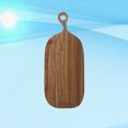 thumbnail image 4 of Solid Wood Cutting Board No Paint Bread Fruit Chopping Board Hanging Handle Kitchen Household Tool (Small Size), 4 of 8