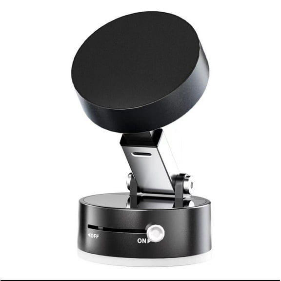 Vacuum Magnetic Phone Stand, Foldable and Retractable Suction Cup Phone Mount Portable Strongmagnet Phone Holder for All Phones/Car/Mirror/Gym/Shower