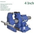 thumbnail image 6 of findmall 5 Inch Heavy Duty Multi-jaw Vise Multipurpose Vise Bench Vise 360-degree Rotation Clamp on Vise with Swivel Base and Head Fit for Home or Industrial Craftsmen, 6 of 6