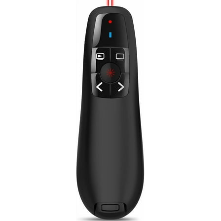 Wireless PowerPoint Remote Presentation Clicker: Presenter Pointer for Classroom Teacher - USB Slide Advancer Compatible MacBook Computer