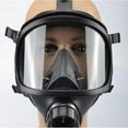 thumbnail image 3 of Respirador táctico de cara completa para guerra química, máscara de respiración reutilizable de cara completa con filtro de carbón activado de 40 mm para protección industrial, lentes de amplio campo, 3 of 5