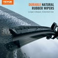 thumbnail image 3 of 21" Universal Rubber Wiper Blades, 53 cm Car Windshield Wiper Replacement - Fits Most Vehicles, 3 of 10
