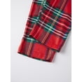 thumbnail image 6 of Christmas Family Matching Pajamas Set Print Long Sleeve Tops, Plaid Pants, 6 of 9
