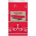thumbnail image 5 of Western Red Bandana Banquet Plastic Tablecloth 54" X 106" Tableware Decoration, 5 of 6