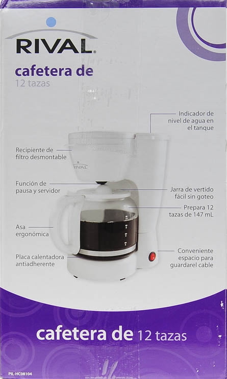 Rival 12cup White Coffee Maker