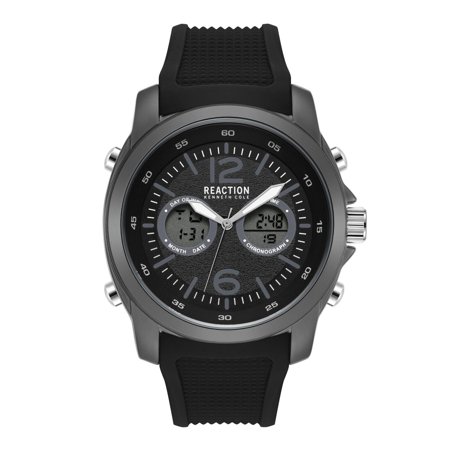 Kenneth Cole Reaction Men's Analog Digital Watch Silicone Strap KRWGP2188304