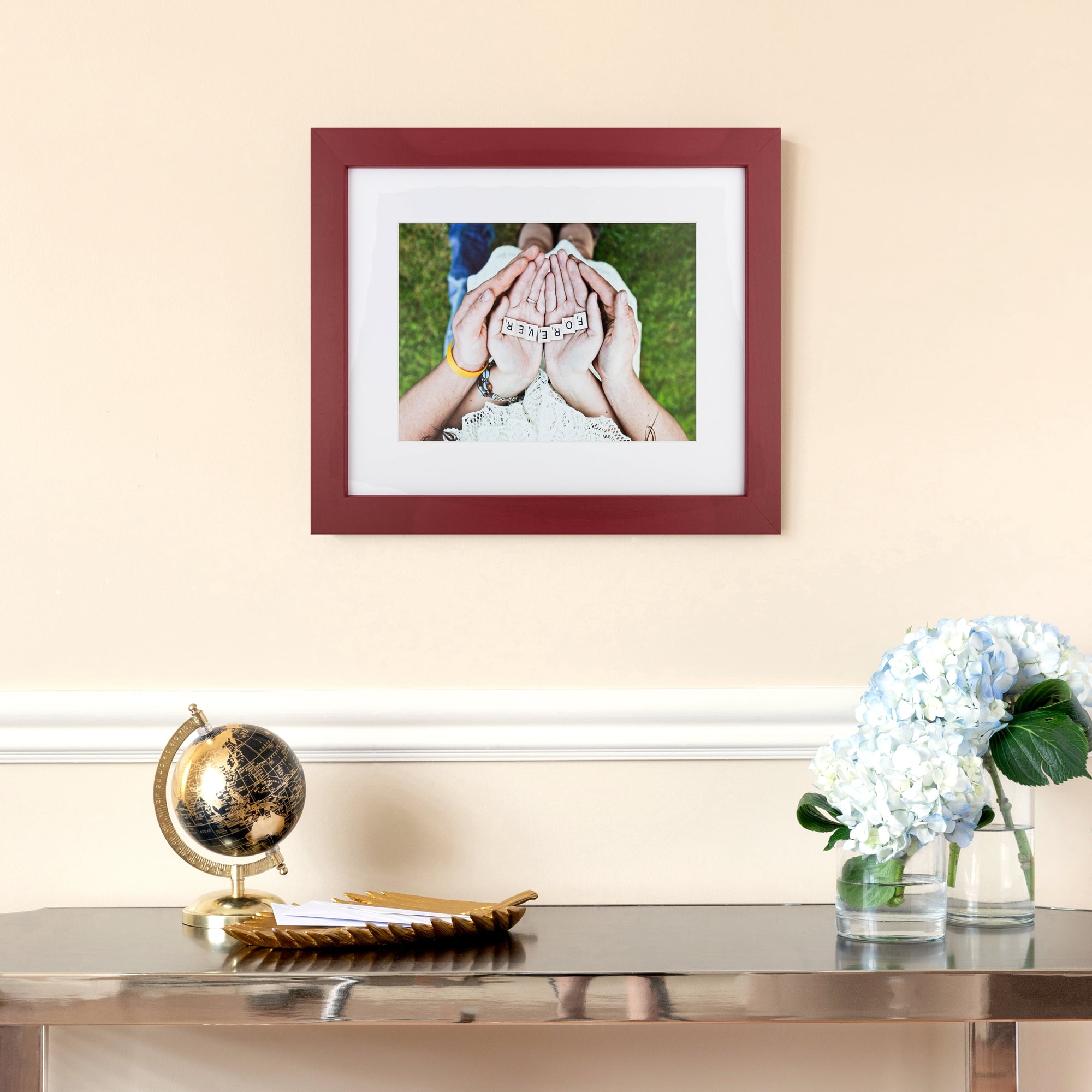 ArtToFrames 18" x 24" Red Picture Frame, 18x24 inch Red MDF Poster Frame (WOM-4119), 4 Pack