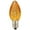 Yellow, variant on 0.96 watt 120V C7 Faceted LED Yellow Twinkle Bulb with Nickel Base - 25 per Bag