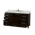 thumbnail image 3 of Wyndham Collection Sheffield 59" No Sink Wood Single Bathroom Vanity in Espresso, 3 of 3