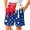 6Red Shorts, variant on CAIVO Kids Casual Shorts Ice Cream Printed For Boys Shorts Independence Day Summer Lightweight Everydaywear Classic Bottoms