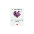 thumbnail image 2 of HCBY Glitter Heart Pocket Blessing Card - Uplifting Message with Space for Personal Note, Compact Keepsake for Wallet or Desk, Thoughtful Gift for Any Occasion, 2 of 6