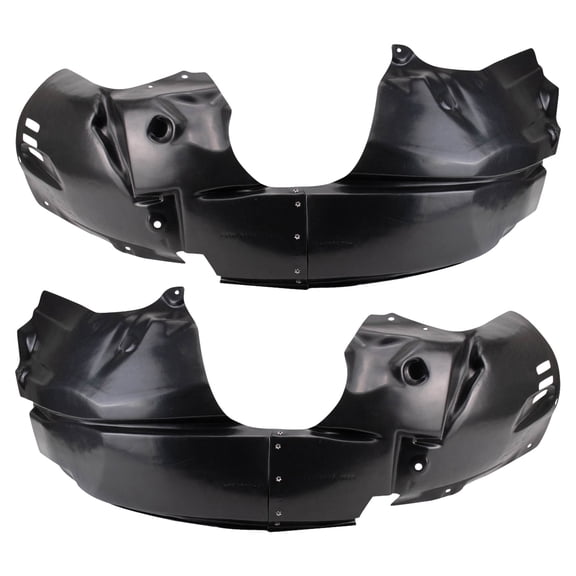 TRQ Inner Fender Liner Set Fits Select 2011-2013 Ford Fiesta FO1248153 FO1249153