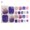 5#, variant on UDIYO 1 Set Toe Nail Stickers Waterproof Self-adhersive Nail Art Women Manicure Toenail Wraps Stickers for Girl