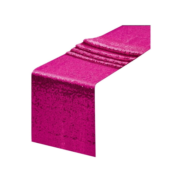 Sparkling Glitter Table Flag for Weddings and Parties - Elegant Polyester Decoration for Festive Events