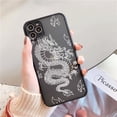 thumbnail image 1 of Remazy Fashion Dragon Animal Pattern Phone Case For iPhone 13 12 11 14 Pro MAX X XS XR 8 7 Plus Hard Transparent Cover Matte Bag xuanjing unisex, 1 of 2