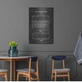 thumbnail image 4 of Luxe Metal Art 'Egg Carton Blueprint Patent Chalkboard' Metal Wall Art, 24"x36", 4 of 7
