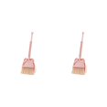 thumbnail image 1 of Advancent Escoba de plástico resistente y duradera con recogedor para barrer sin esfuerzo Juego de escoba y recogedor pequeño rosa 2piezas, 1 of 6