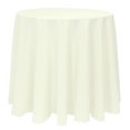 thumbnail image 1 of Ultimate Textile (2 Pack) 90-Inch Round Polyester Linen Tablecloth - for Wedding, Restaurant or Banquet use, Oyster, 1 of 4