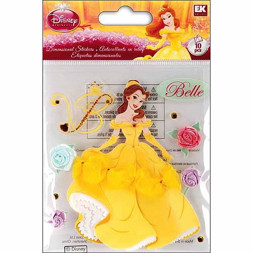Disney Dimensional Stickers, Belle